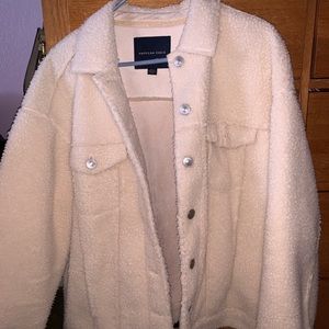 American Eagle Sherpa Trucker Jacket